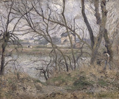 The Banks of the Oise, near Pontoise, Cloudy Weather, 1878 by Camille Jacob Pissarro